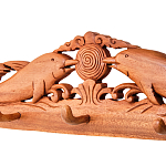 Панно-вешалка из дерева дельфины Panel With Animals варинант исполнения - 2 | Loft Concept в Омске