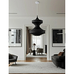 Подвесной вязаный черный светильник «Моника» варинант исполнения - 2 | Loft Concept в Омске