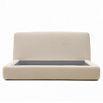 Кровать со съемным бежевым чехлом из ткани букле White Boucle Collection варинант исполнения - 3 | Loft Concept в Омске