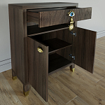 Комод Elsa Dreams Walnut Двухстворчатый  варинант исполнения - 1 | Loft Concept в Омске