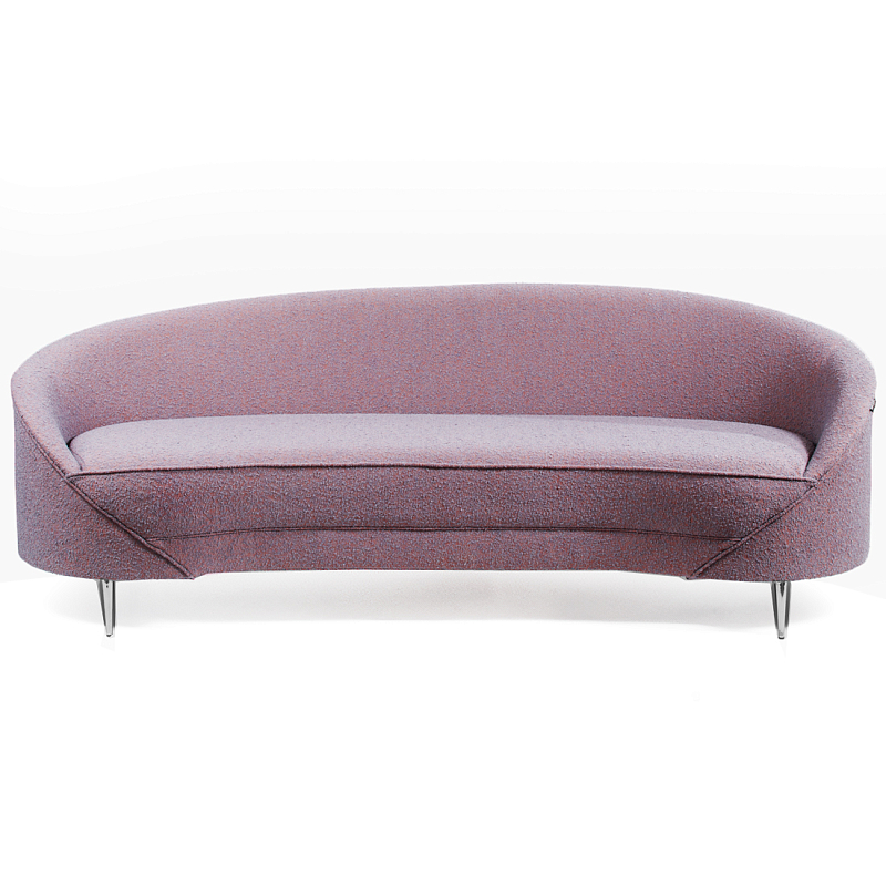 Диван Paulet Sofa Сиреневое Букле Лиловый Хром Диван Paulet Sofa Сиреневое Букле Лиловый Хром в Омске | Loft Concept