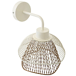 Бра с сетчатым металлическим абажуром Beige Gold Mesh Lampshade варинант исполнения - 3 | Loft Concept в Омске