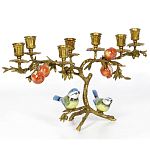 Бронзовый подсвечник на 7 свечей Eden Garden варинант исполнения - 2 | Loft Concept в Омске