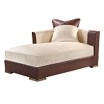 Элитарная современная кушетка Birmingham с кожаными вставками  варинант исполнения - 1 | Loft Concept в Омске