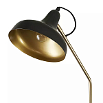 Торшер с плафоном в форме купола в сочетании черного и золотистого цвета Minimalist Execution варинант исполнения - 1 | Loft Concept в Омске