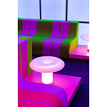 Дизайнерский кофейный стол на круглых ножках Poltronova T02 Pink Coffee Table варинант исполнения - 8 | Loft Concept в Омске