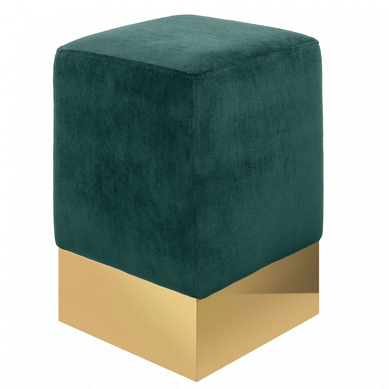 STELLA STOOL Зеленый пуф Золотой Малахит (зеленый) STELLA STOOL Зеленый пуф Золотой Малахит (зеленый) в Омске | Loft Concept