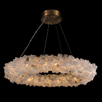 Люстра кольцевая из натурального горного хрусталя Harmonious Crystal Circles варинант исполнения - 1 | Loft Concept в Омске