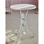 Столик белый кованный в прованском стиле Vaucluse варинант исполнения - 5 | Loft Concept в Омске