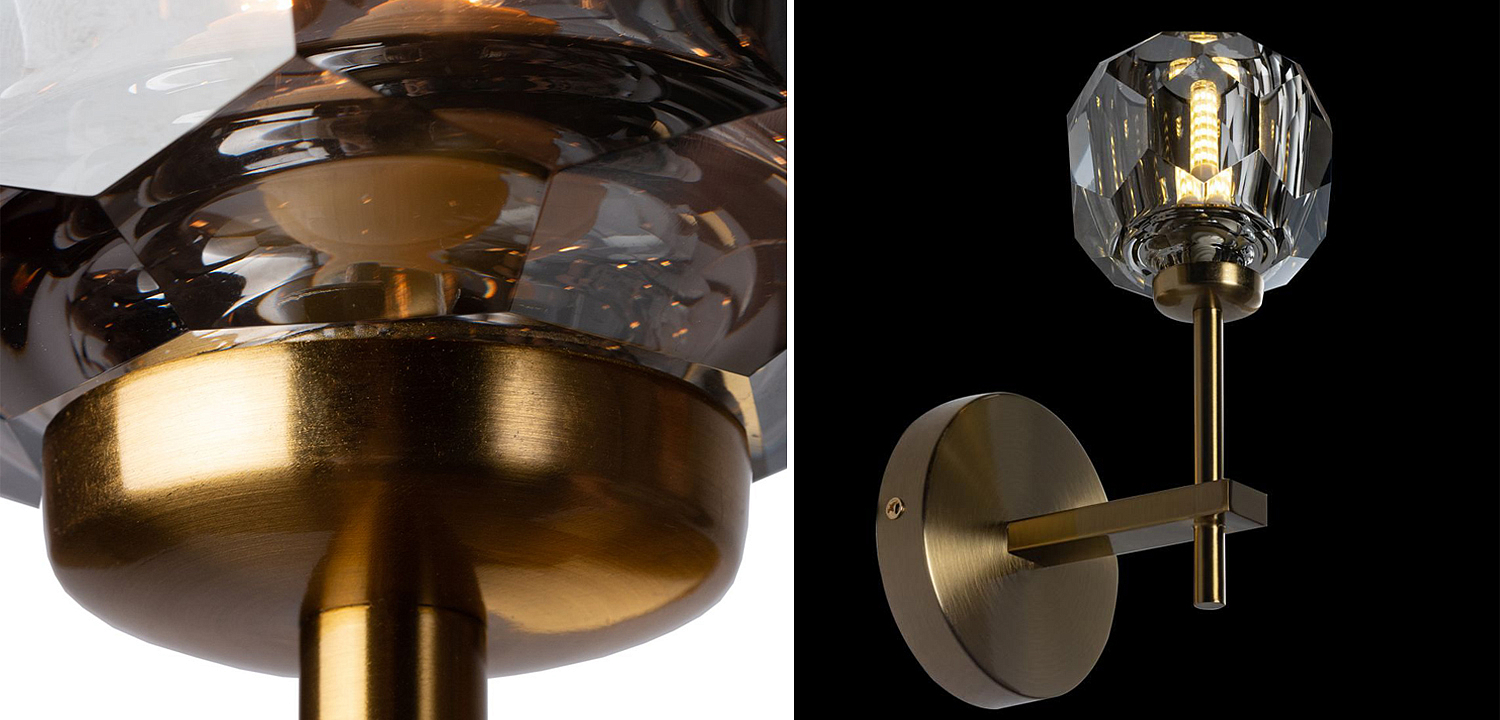Бра Boule de Cristal Single Sconce smoky - Loft-Concept в Омске