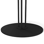 Стол журнальный с круглой столешницей из стекла Gray and Gold Marble варинант исполнения - 4 | Loft Concept в Омске