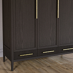 Большой Шкаф Primo Темный орех с 3 дверьми и 3 выдвижными ящиками варинант исполнения - 3 | Loft Concept в Омске