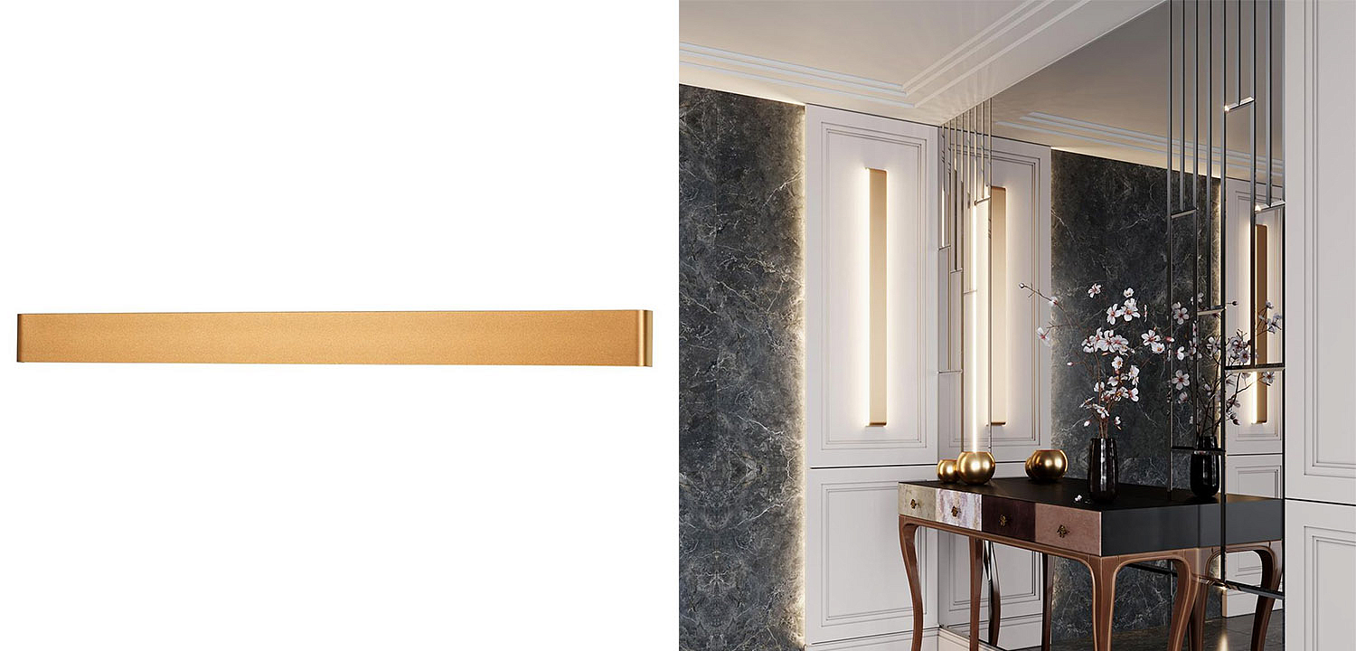 Бра Obverse Gold Long Wall lamp Бра Obverse Gold Long Wall lamp - Loft-Concept в Омске