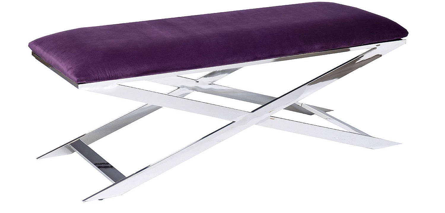 Банкетка Bench Velor Violet Банкетка Bench Velor Violet - Loft-Concept в Омске