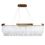 Люстра подвесная овальная со стеклянными трубками Nembus варинант исполнения - 1 | Loft Concept в Омске