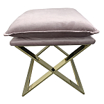 Пуф велюровый на металлическом основании Meekness варинант исполнения - 1 | Loft Concept в Омске