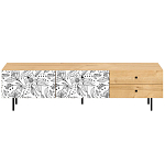 Длинная ТВ-тумба с принтом на ящиках Elise TV Stand варинант исполнения - 8 | Loft Concept в Омске