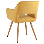 Стул в рогожке желтого цвета NEASAN STOOL варинант исполнения - 4 | Loft Concept в Омске