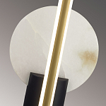 Бра с круглым плафоном из алебастра и бронзовой декоративной стрекозой 45 Alaris  варинант исполнения - 6 | Loft Concept в Омске