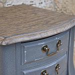 Прикроватная тумба из массива березы серая Grey Montmartre Provence Bedside Table варинант исполнения - 2 | Loft Concept в Омске