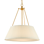 Подвесной светильник светодиодный с фактурным тканевым конусообразным абажуром White Fabric Lampshade варинант исполнения - 3 | Loft Concept в Омске