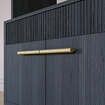 Стеллаж Primo с ящиками Черный дуб  варинант исполнения - 5 | Loft Concept в Омске