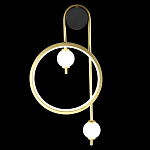 Бра с круглой рамкой и стеклянными белыми шарами B.LUX C Ball варинант исполнения - 3 | Loft Concept в Омске