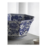 Чаша белая с синим цветочным узором Chino Dishes варинант исполнения - 5 | Loft Concept в Омске