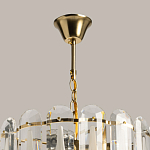 Люстра многоярусная с овальными прозрачными подвесками 36 см Harmonica варинант исполнения - 11 | Loft Concept в Омске