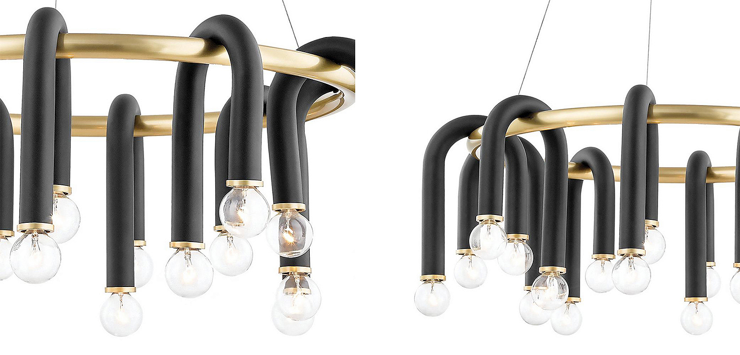 Люстра Paulson floppy chandelier round gold Люстра Paulson floppy chandelier round gold - Loft-Concept в Омске