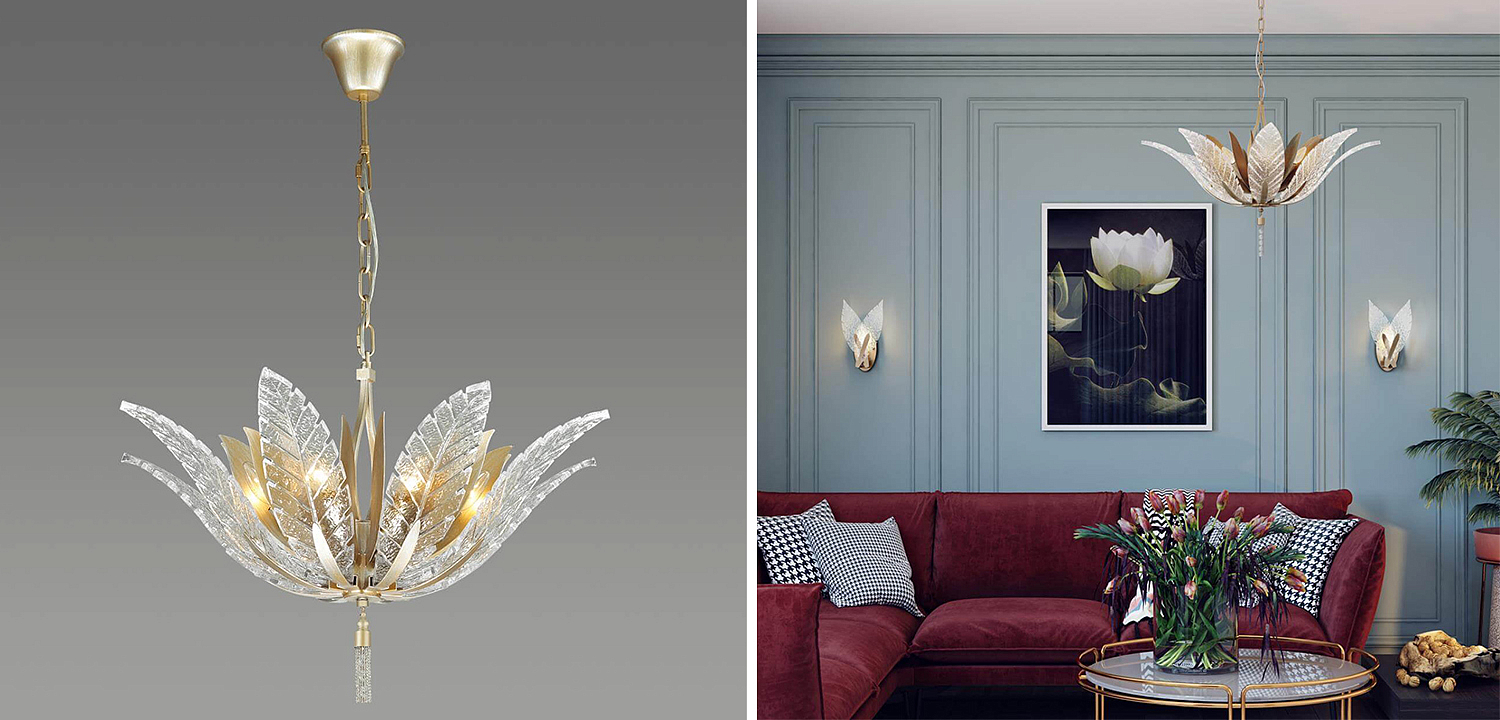 Люстра Glass Petals Chandelier 75 Люстра Glass Petals Chandelier 75 - Loft-Concept в Омске