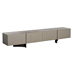 Тумба под телевизор серая с мраморной столешницей Uniqueness Marble варинант исполнения - 1 | Loft Concept в Омске