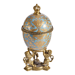 Шкатулка на величественных львах из фарфора с бронзовыми элементами Eden Garden варинант исполнения - 4 | Loft Concept в Омске