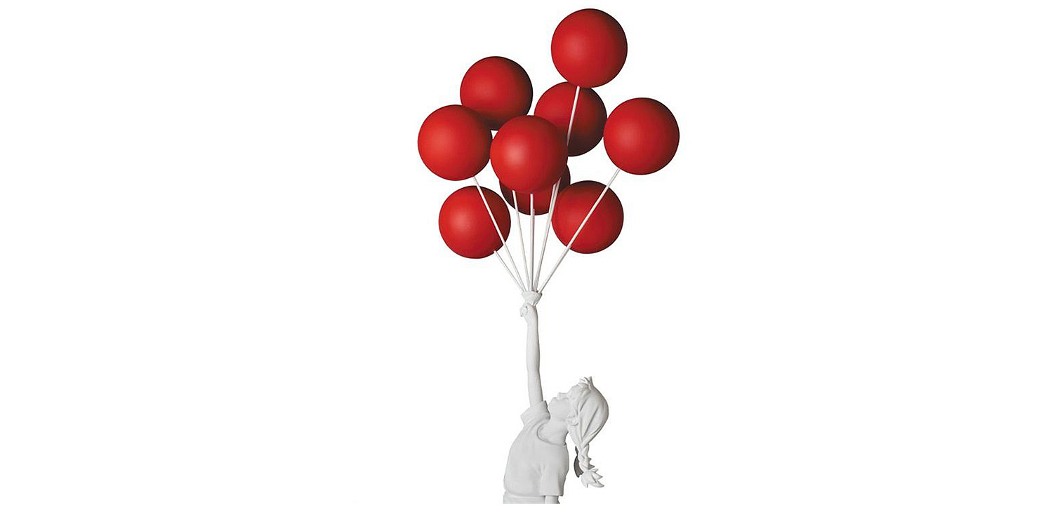 Статуэтка Flying Balloons Girl white and red Статуэтка Flying Balloons Girl white and red - Loft-Concept в Омске