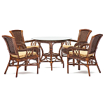 Комплект обеденный из ротанга Eloise варинант исполнения - 1 | Loft Concept в Омске