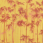 Обои ручная роспись Distant Bamboo Firefly on dyed paper варинант исполнения - 1 | Loft Concept в Омске