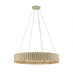 Люстра круглая из толстых деревянных реек Natural Style варинант исполнения - 2 | Loft Concept в Омске
