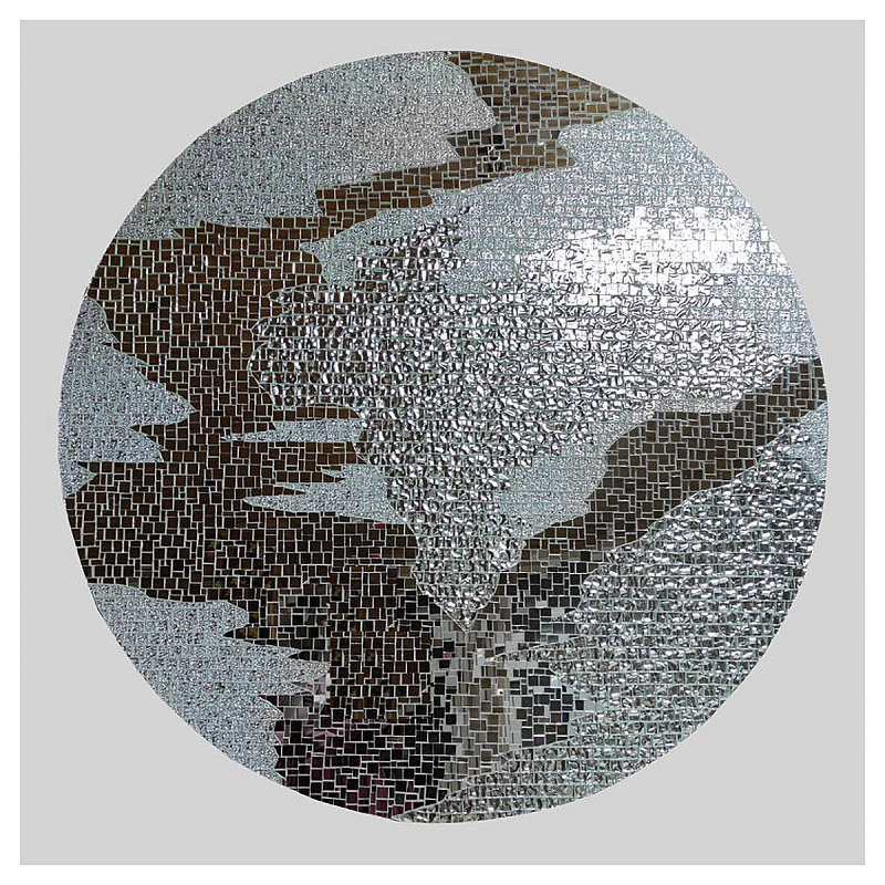 Панно «Moon light» Серый Зеркало в Омске | Loft Concept 