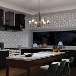  Люстра с прозрачными рифлеными цилиндрическими плафонами Kichler варинант исполнения - 28 | Loft Concept в Омске