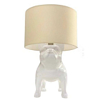 Настольная лампа COLLECTION OF DOGS с абажуром Бульдог варинант исполнения - 2 | Loft Concept в Омске