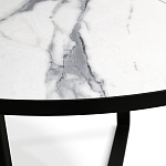 Стол обеденный раздвижной со столешницей белый мрамор Magali варинант исполнения - 8 | Loft Concept в Омске