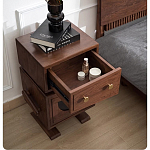 Тумбочка прикроватная с ящиком и дверцей Робот Robot Desk варинант исполнения - 6 | Loft Concept в Омске