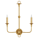 Бра настенное золотого цвета в форме подсвечника Graceful Smoothness варинант исполнения - 3 | Loft Concept в Омске