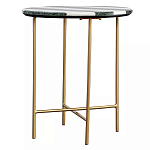 Столик приставной с круглой столешницей с полосатым узором Tabletops with Striped Pattern варинант исполнения - 1 | Loft Concept в Омске