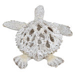 Статуэтка черепаха с ажурным панцирем и детализированной текстурой в белом цвете Marine Accessories варинант исполнения - 4 | Loft Concept в Омске