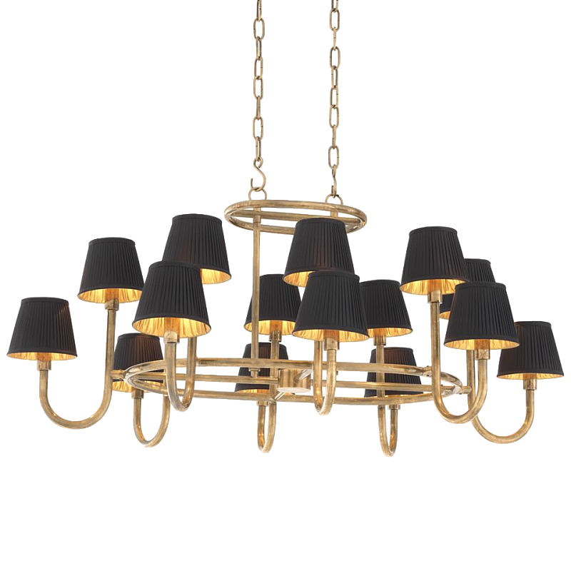 Люстра Chandelier Sparrows Латунь Черный в Омске | Loft Concept 