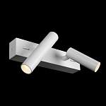 Бра с двумя цилиндрическими повортными спотами белого цвета Trumpet tube варинант исполнения - 3 | Loft Concept в Омске