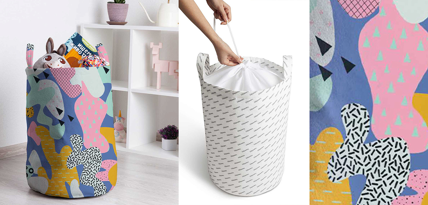 Корзина Pastel Abstraction Basket Корзина Pastel Abstraction Basket - Loft-Concept в Омске