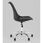 Офисный стул на металлическом основании EGGERY Black пластик варинант исполнения - 4 | Loft Concept в Омске