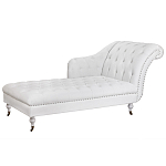 Кушетка белая с мягкой обивкой из велюра Michael Couch варинант исполнения - 1 | Loft Concept в Омске